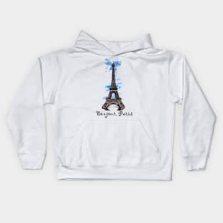 Bonjour, Paris Kids Hoodie